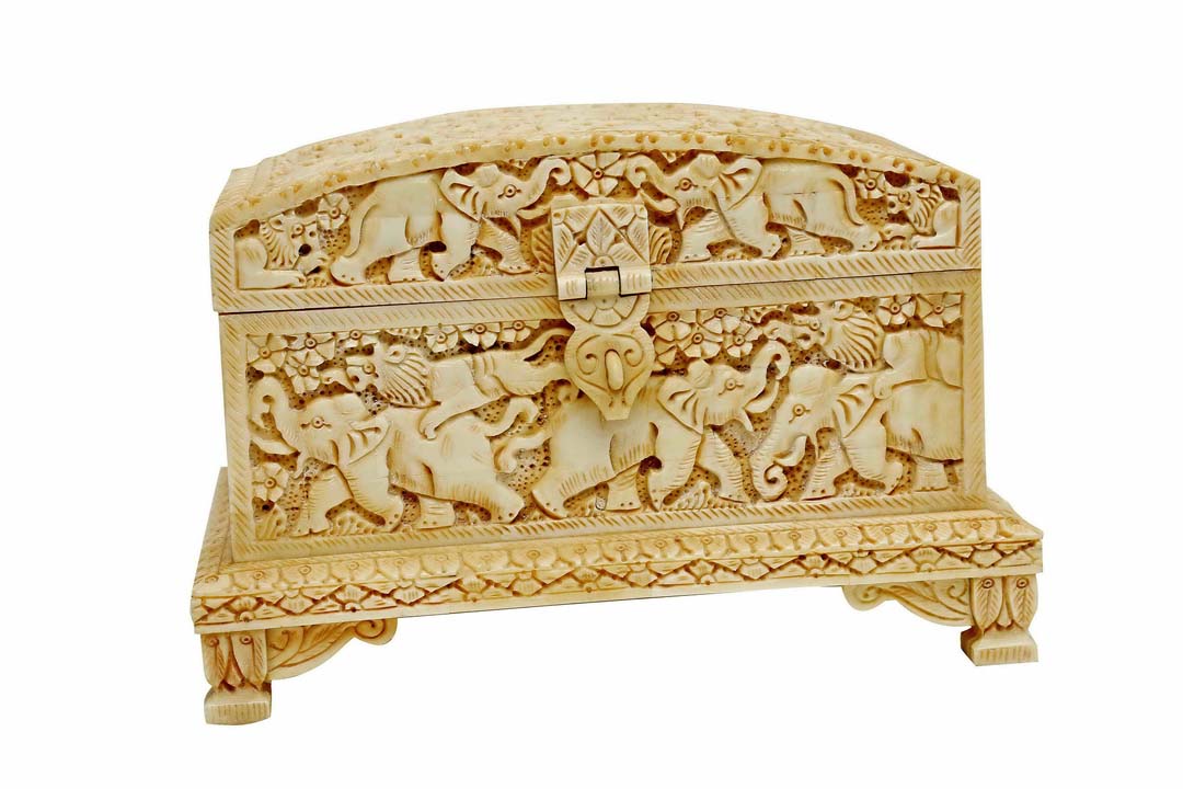 Cultured Marble Carving Multipurpose Box