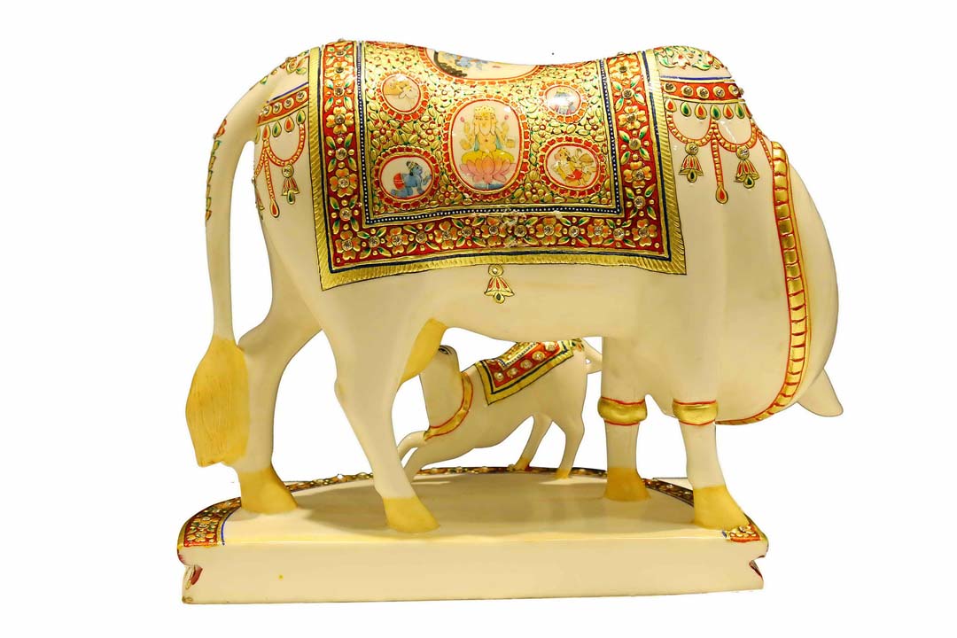 Cultured Marble Cow & Calf