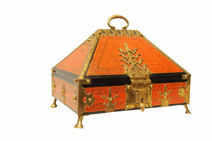 Wooden Multipurpose Box with Brass Accessories