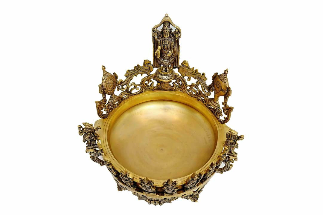 Brass Balaji With Dasavatar Urli