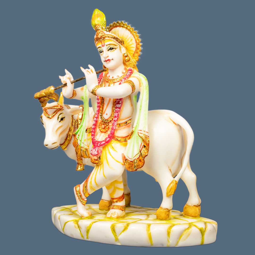 MARBLE COW KRISHNA